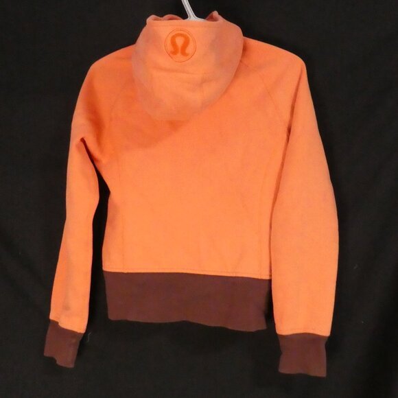 LULULEMON | see measurements | Orange and Brown Classic Heavyweight Scuba Hoodie - Picture 3 of 16